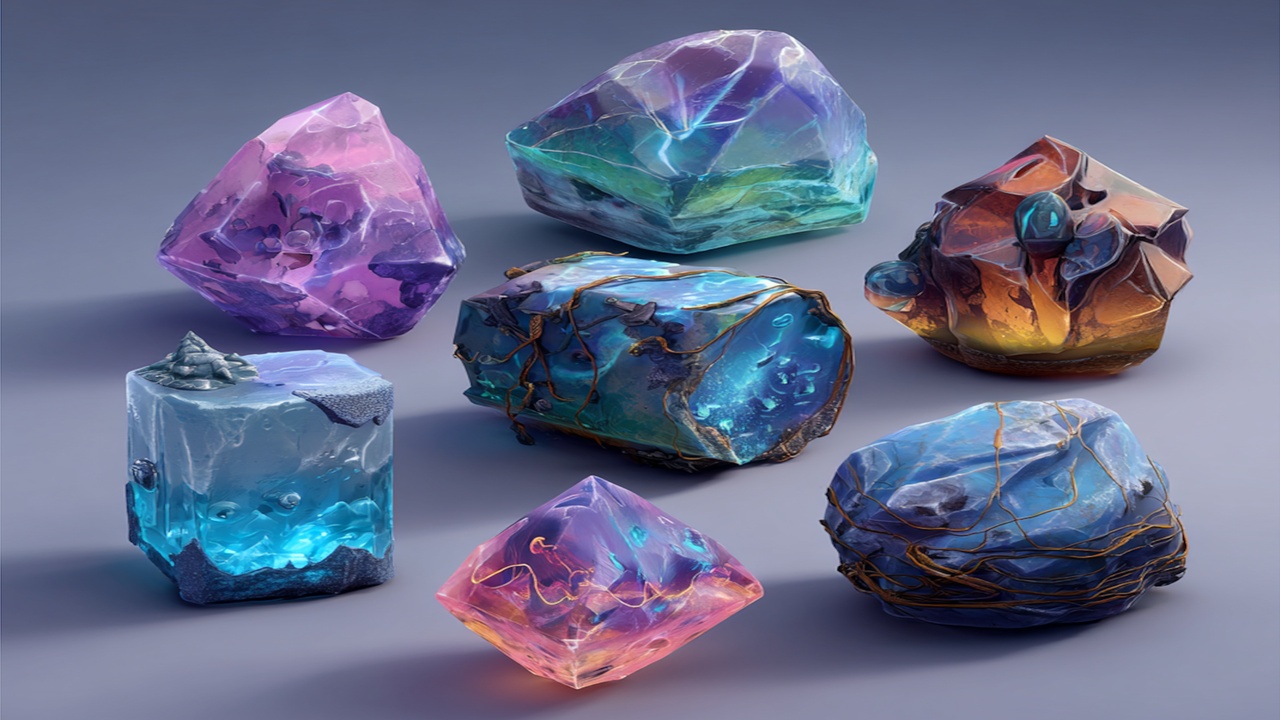 Media 1 for listing Stylized Gemstones Set 1💎