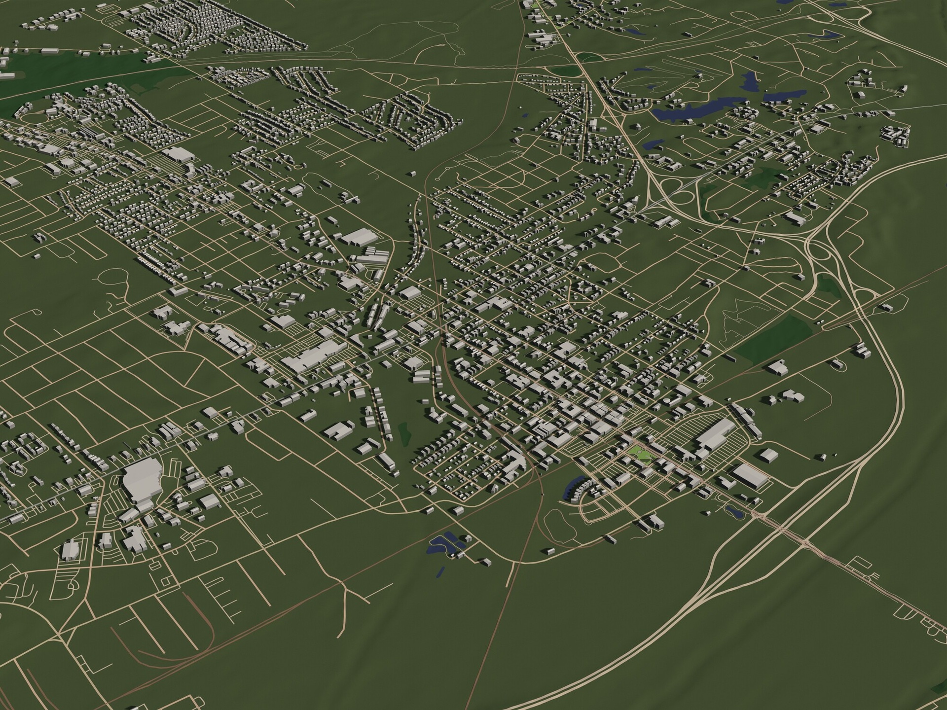 Media 1 for listing Tupelo Mississippi USA in 20 km x 20 km - city and urban