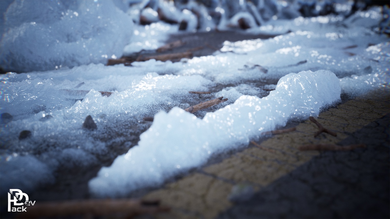 Media 1 for listing Snow Material & Props / 80+ Assets