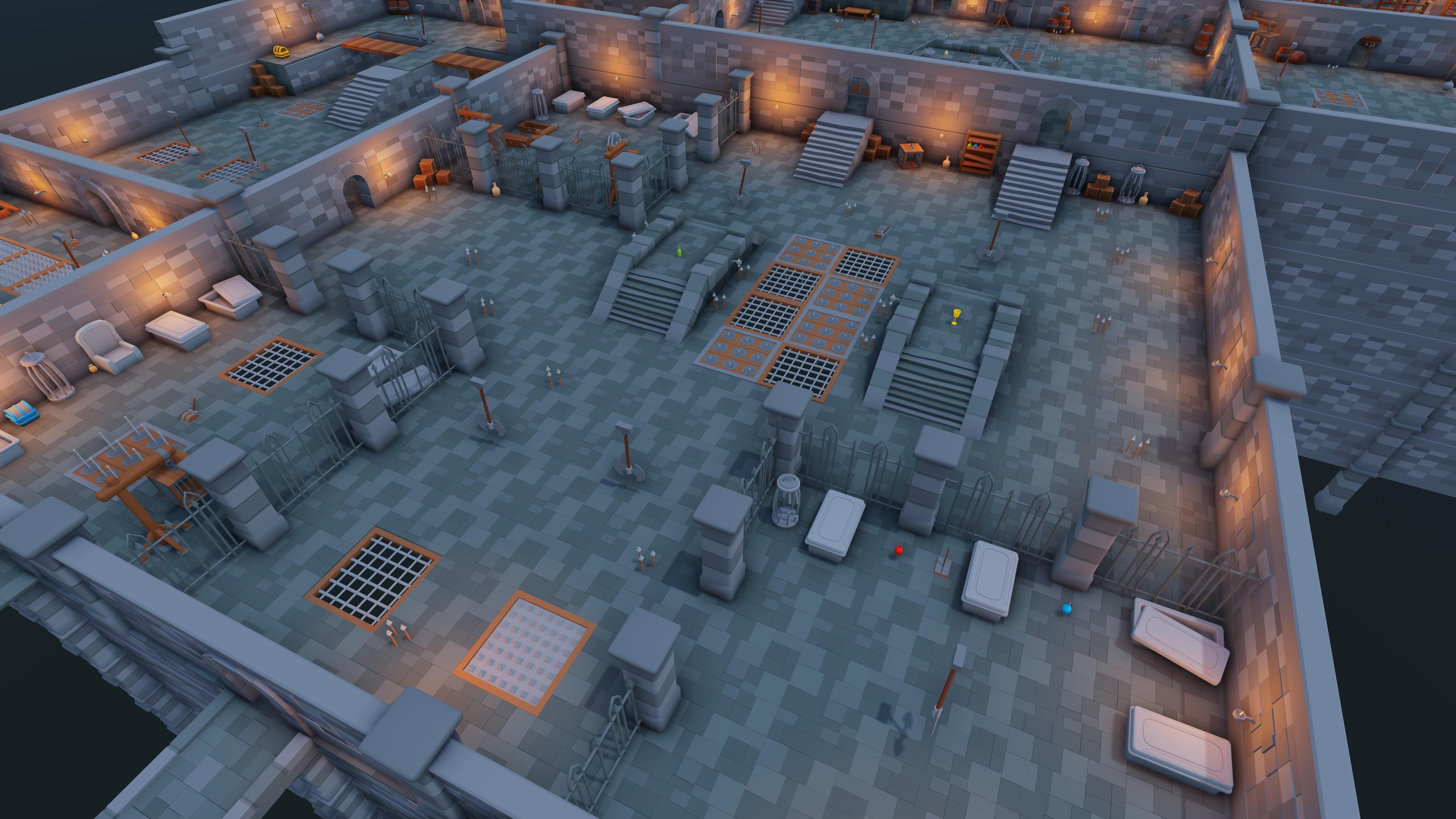 Media 1 for listing Modular Dungeon - Stylized Low Poly Asset Pack by Ake