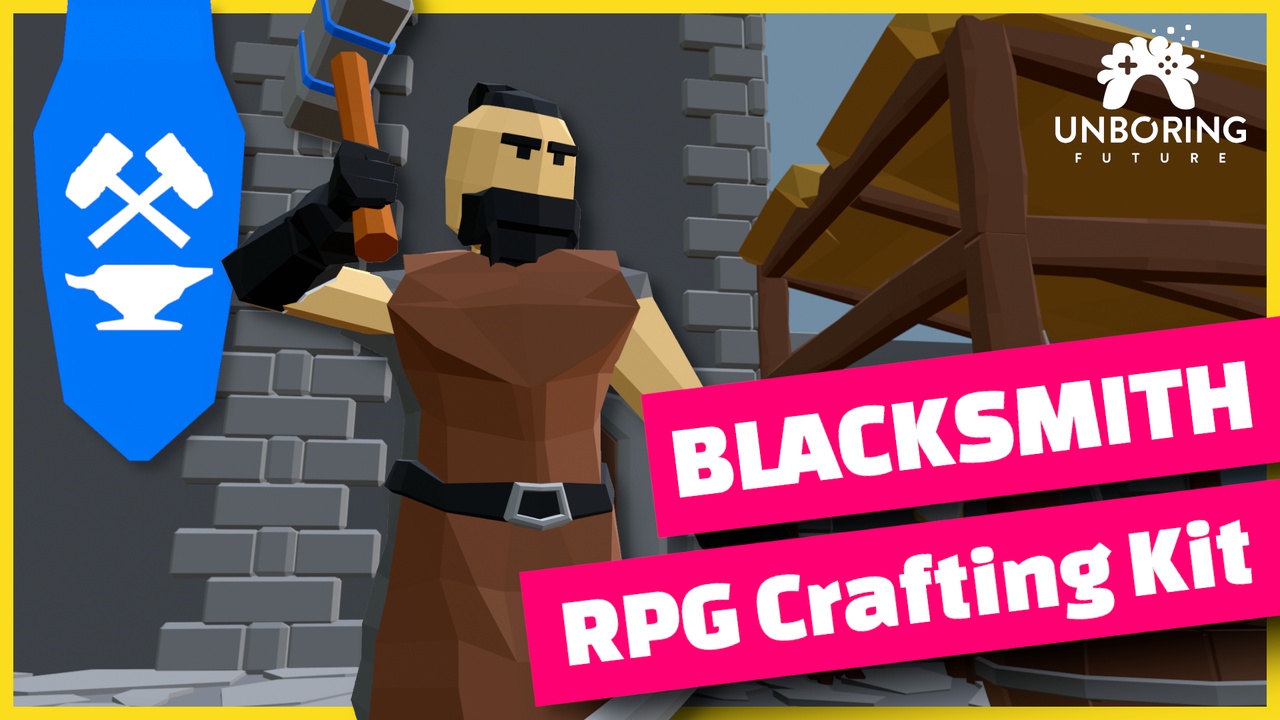 Media 1 for listing LOW POLY BLACKSMITH - RPG Crafting Kit
