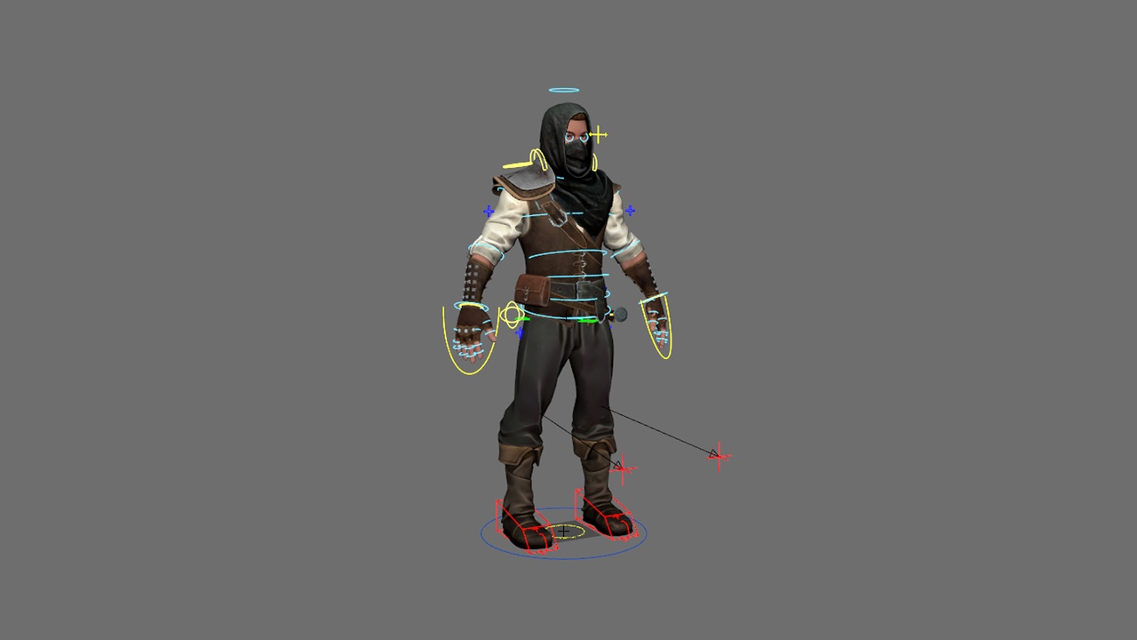 Media 1 for listing Man Warrior MAYA RIG