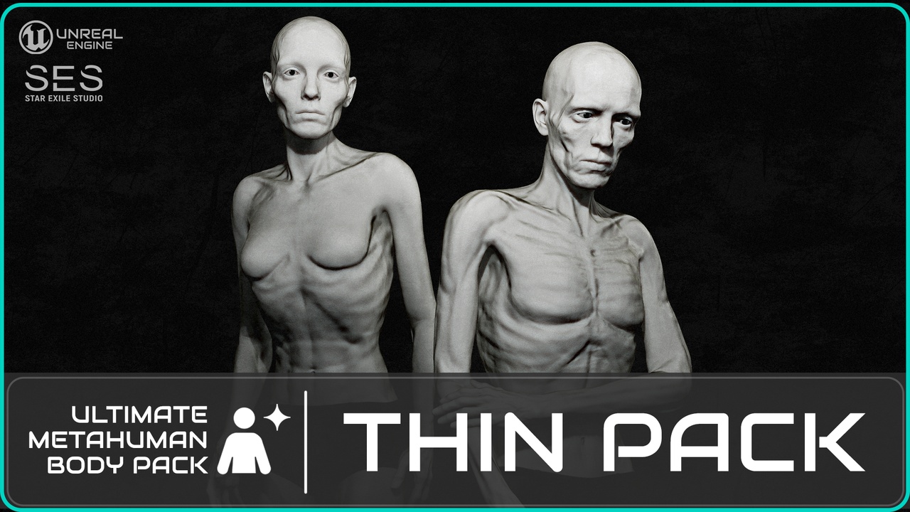 Media 1 for listing Ultimate Metahuman Body: Slim (Thin, Female&Male)