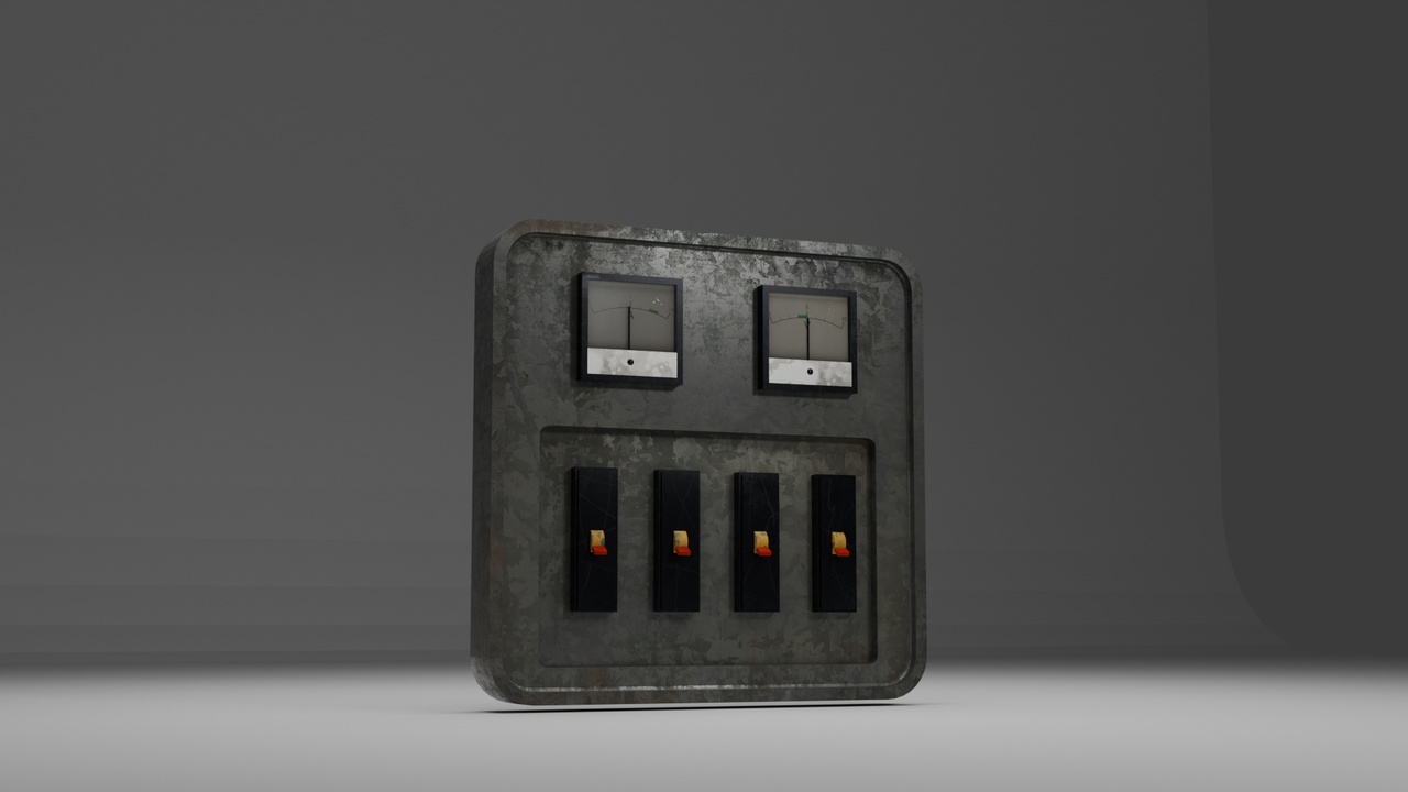 Media 1 for listing Modular Industrial Electrical Switchboard - Game-Ready Puzzle Asset