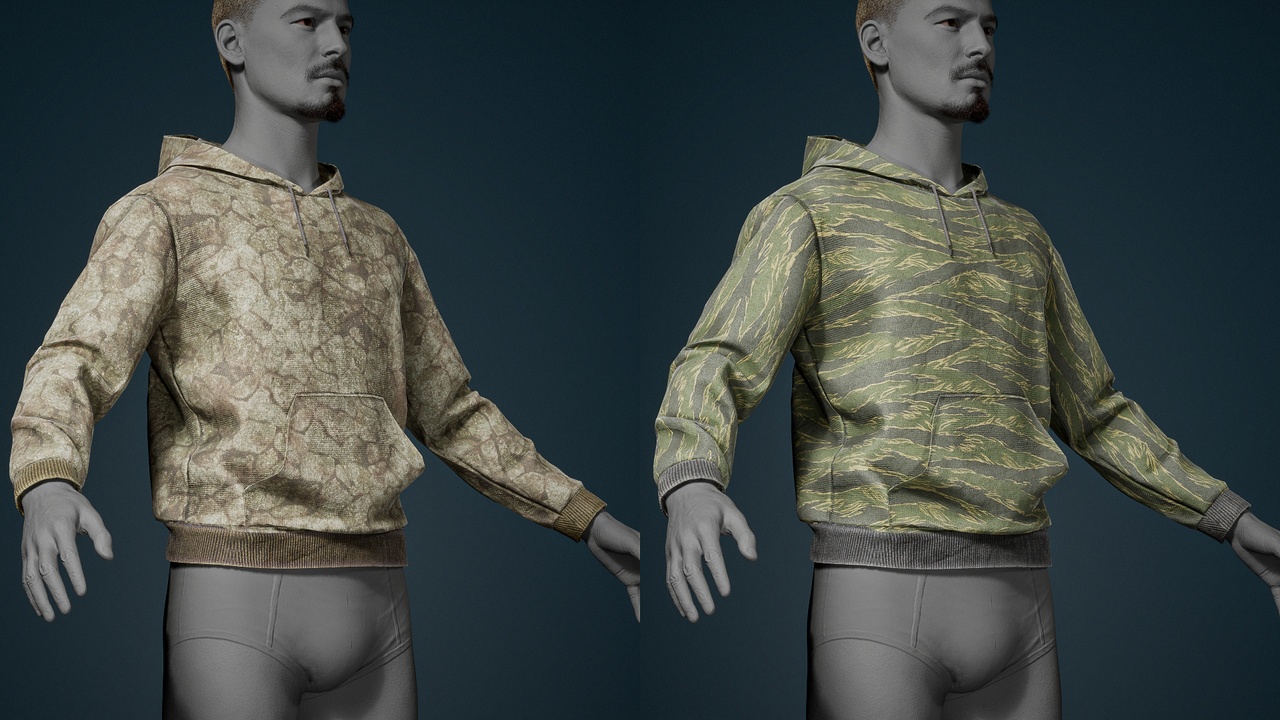 Media 1 for listing Basic hoodie - Outfit for MH Rigged