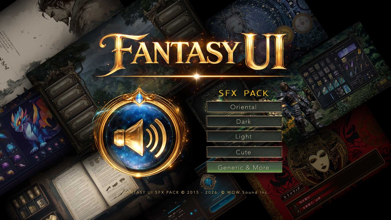 Media 1 for listing Fantasy UI Sound Effects Pack