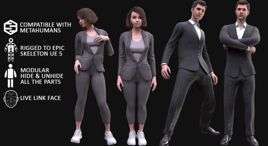 Modular Suit Men's and Women's business suits - Modular - Rigged | Fab