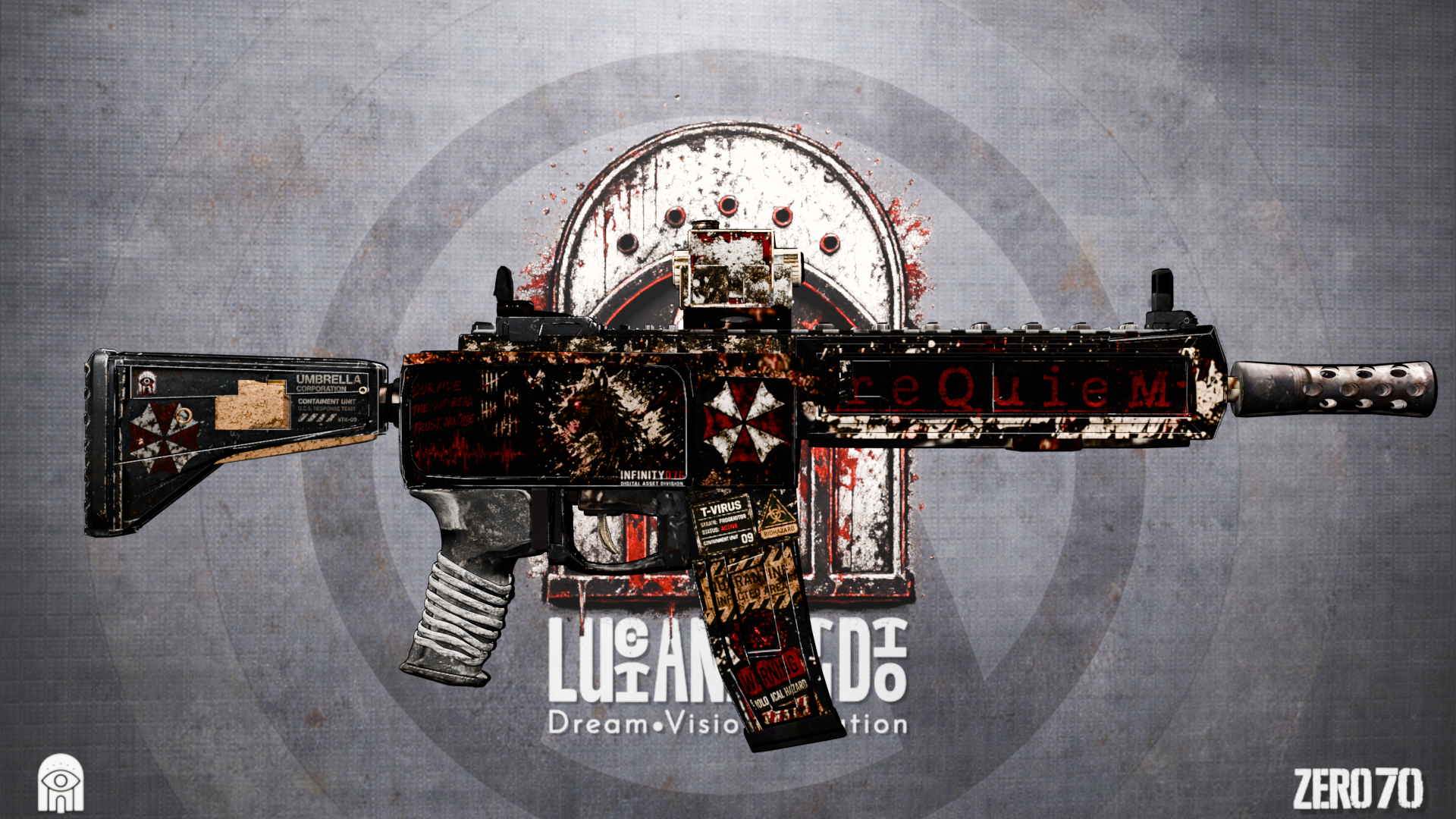 Infinity070 Requiem – Stylized Biohazard Tactical Rifle | Fab