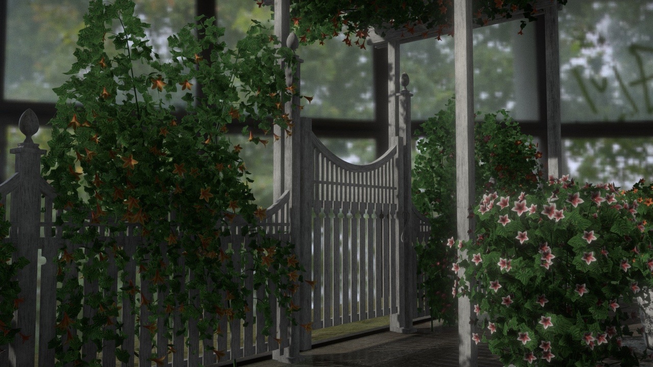 Media 1 for listing Flower-Vines/Ivy with Plants & Fence