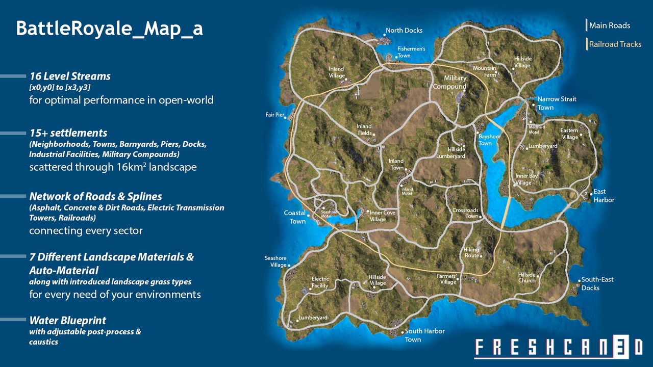 Media 1 for listing Battle Royale Island Pack (Battle Royale, Battle Royale Buildings, Island )