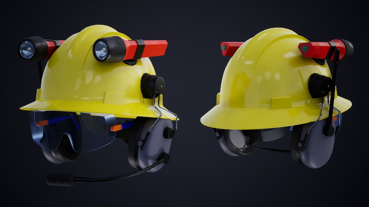 Media 1 for listing Tactical & Industrial Headgear Set - 6 Modular Components 018 for MetaHuman