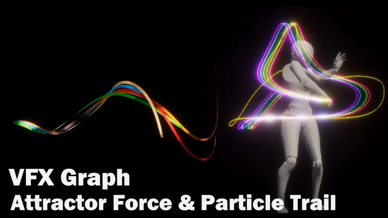 Medium 1 für Eintrag VFX Graph：Attractor Force and Particle Trail effect
