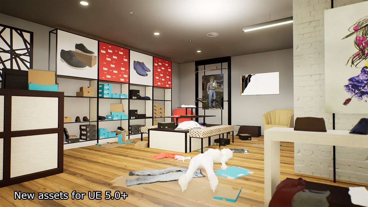 Media 1 for listing Vandalized Clothes Store Survival