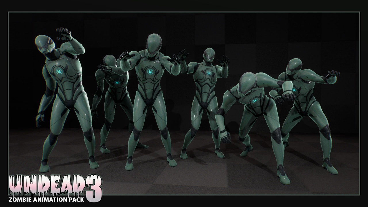 Media 1 for listing Undead Zombie Animation Pack 3