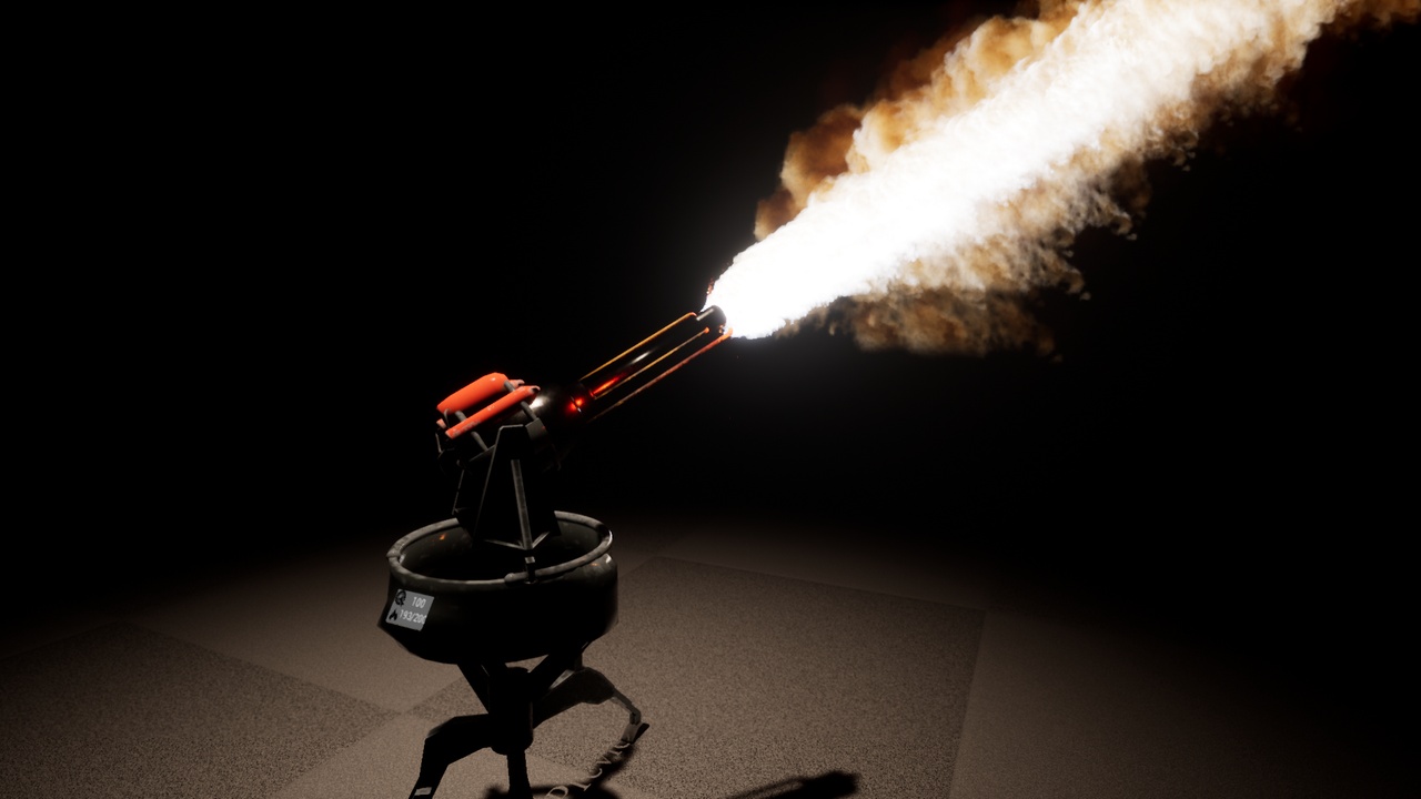 Media 1 for listing Automatic Flame Thrower Turret (45 degrees)