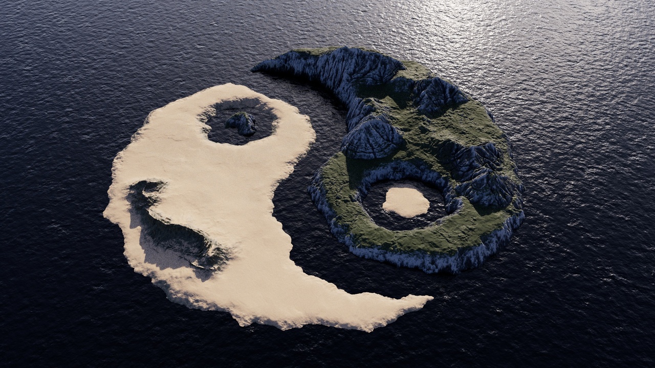 Media 1 for listing Tai Chi Yin-Yang Fish Island Topography