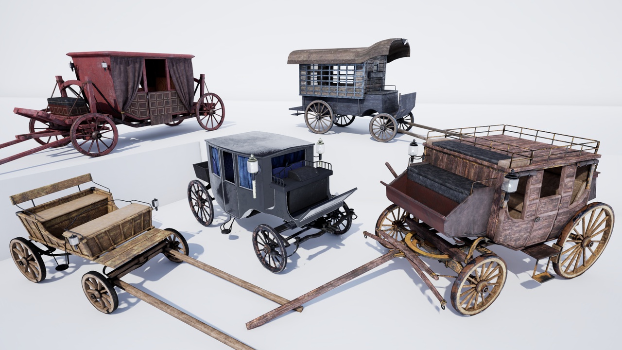 Media 1 for listing The Carriages. Pack 5 in 1