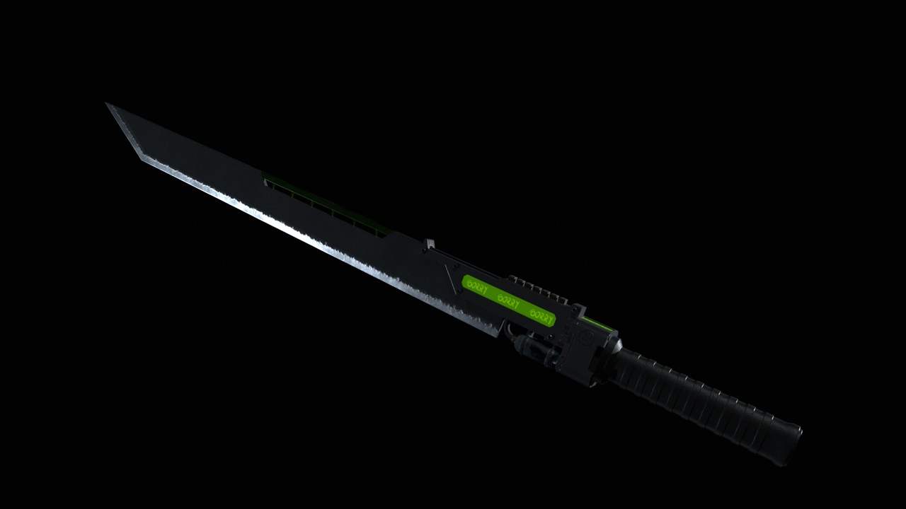 SciFi Sword V2 GameAsset Low-poly 3D model | Fab