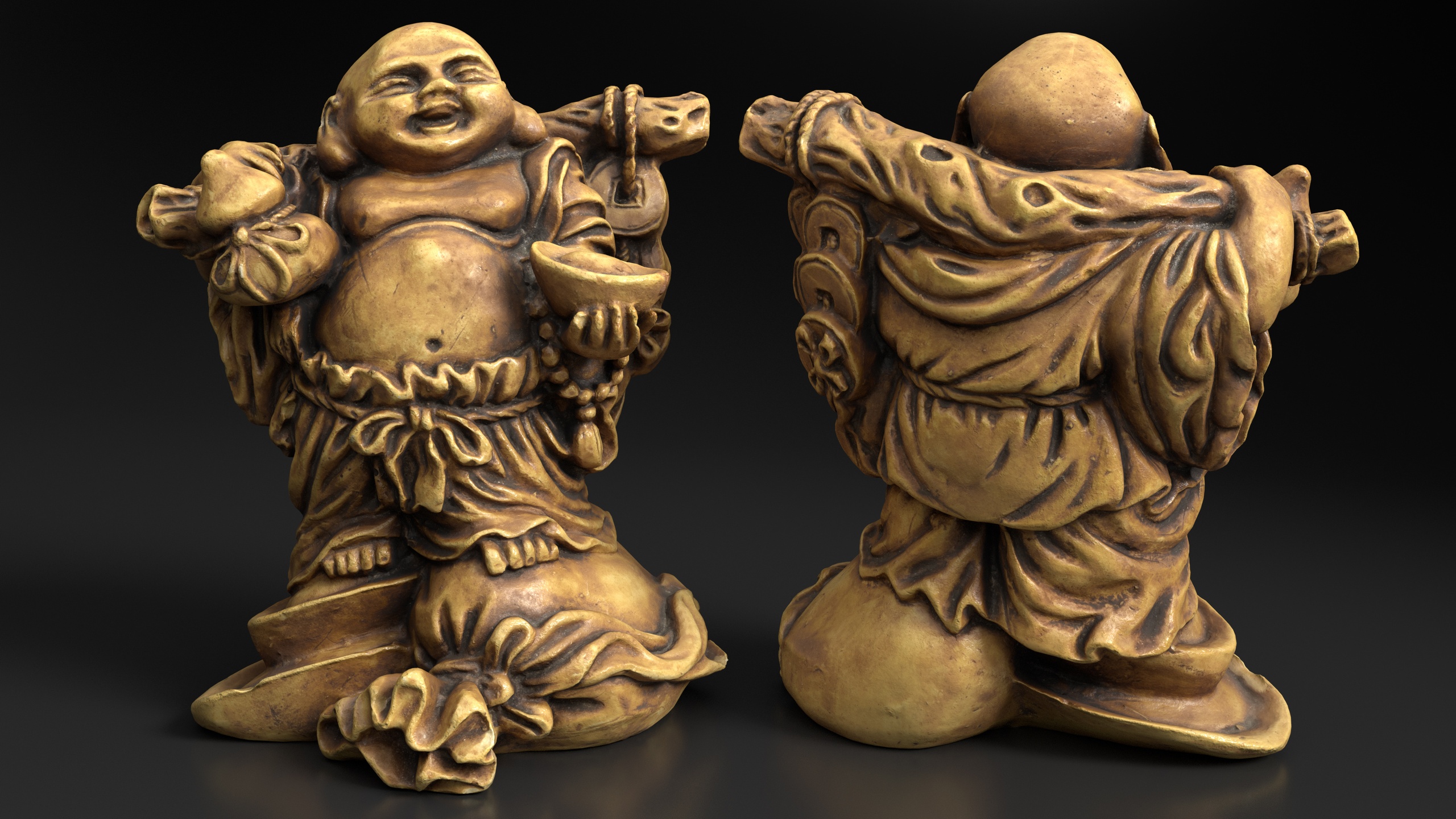 Media 1 for listing Laughing Buddha Statue