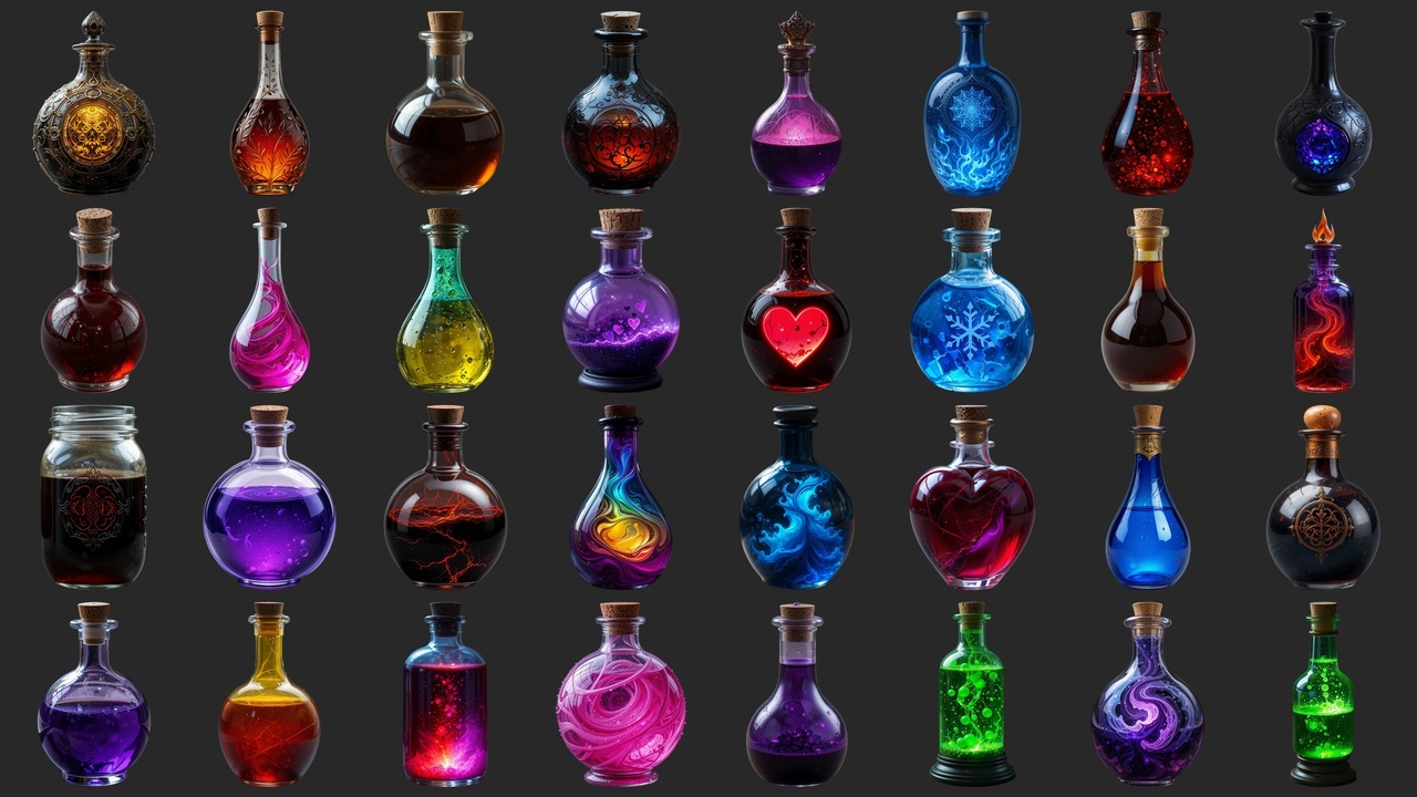 Media 1 for listing 156 Alchemic Magic Potions - Icons