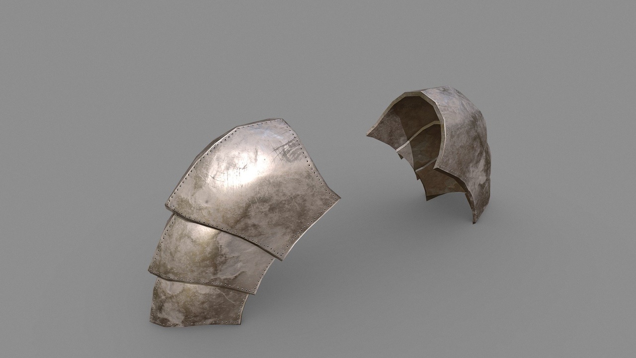 الوسائط 1 للقائمة Lowpoly shoulders armor