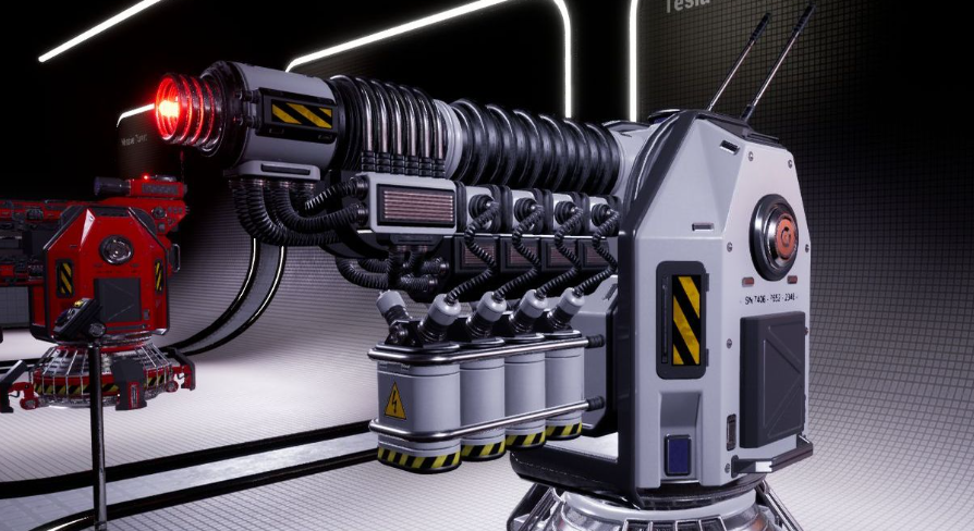 SciFi Turrets Pack | Fab