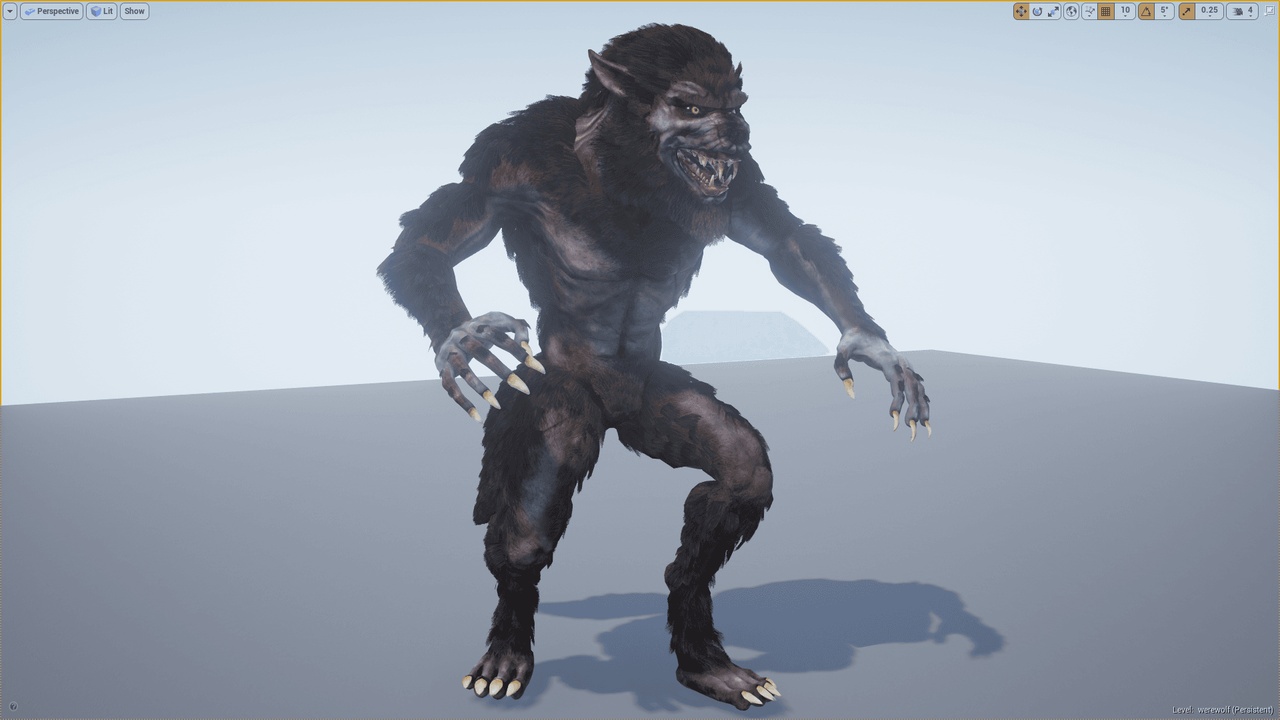 Media 1 for listing Animated Werewolf