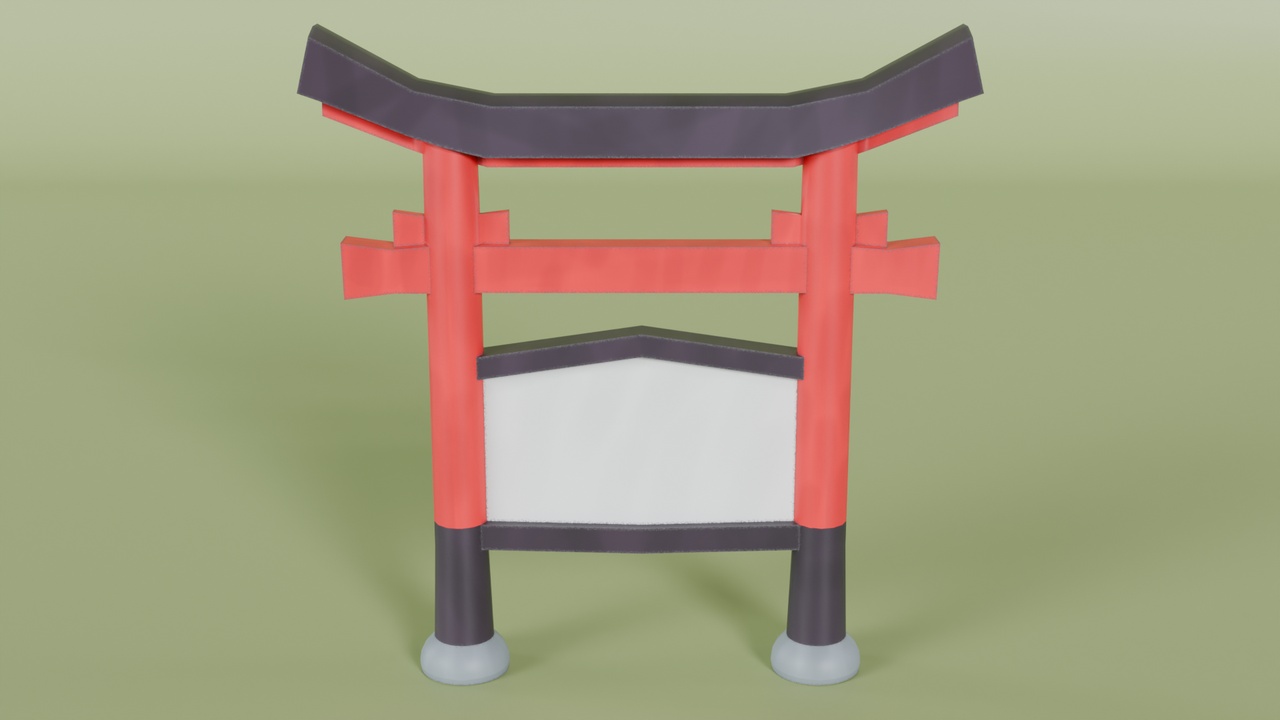 Media 1 for listing Stylized Japanese Notice Board