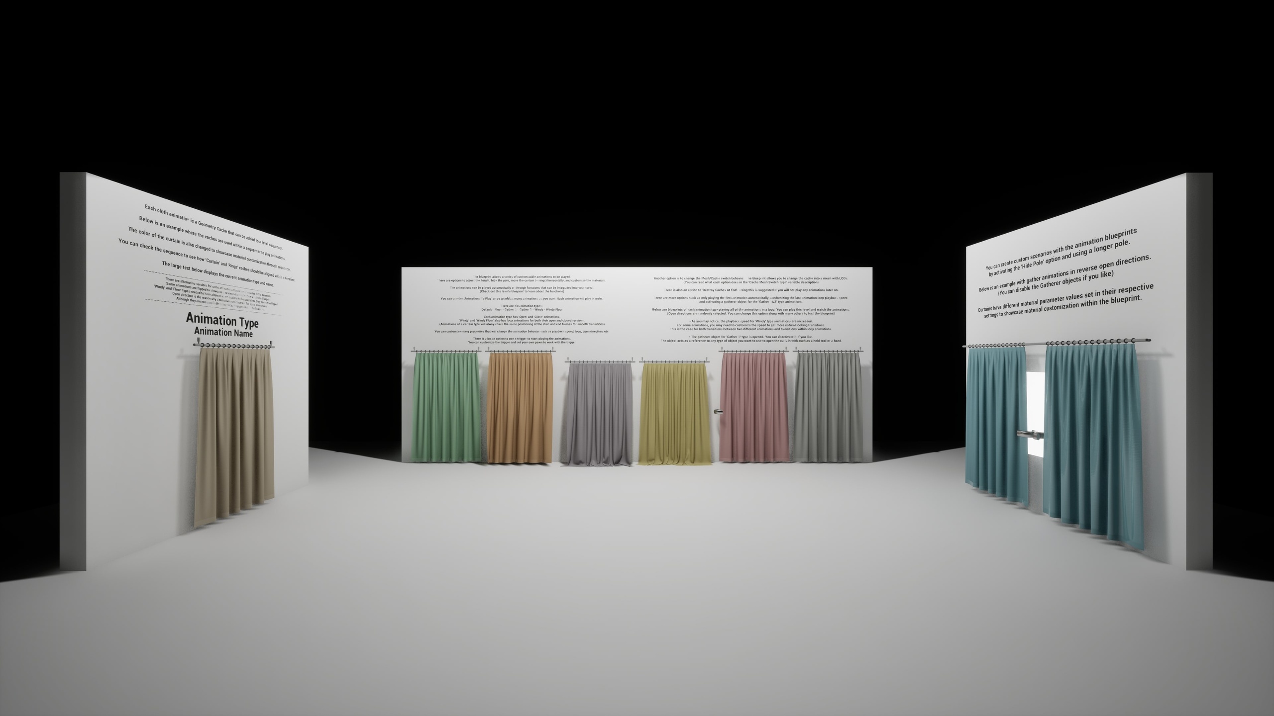 Media 1 for listing Curtain Pack Ultimate (w/ Blueprint & Cloth Animations)