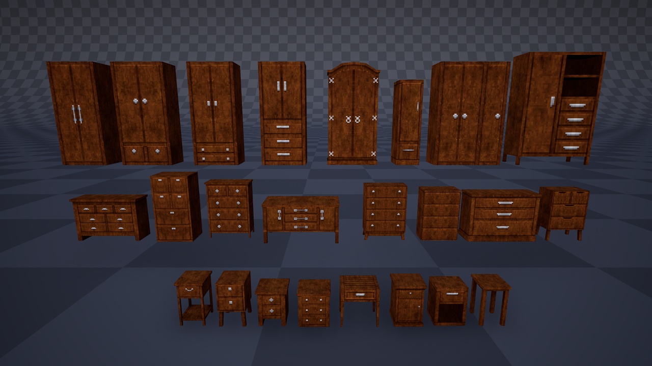 Media 1 for listing PSX Furniture Pack - Bedroom