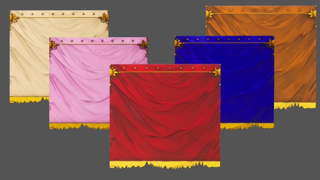 Media 1 for listing Stylized Curtain Fabric Materials