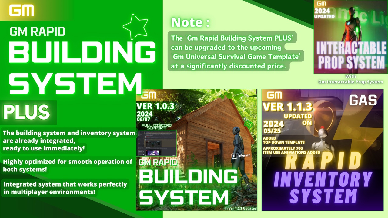 Media 1 for listing Gm Rapid Building System PLUS (With Inventory, Replicated, 2026-01-28 UPDATED)