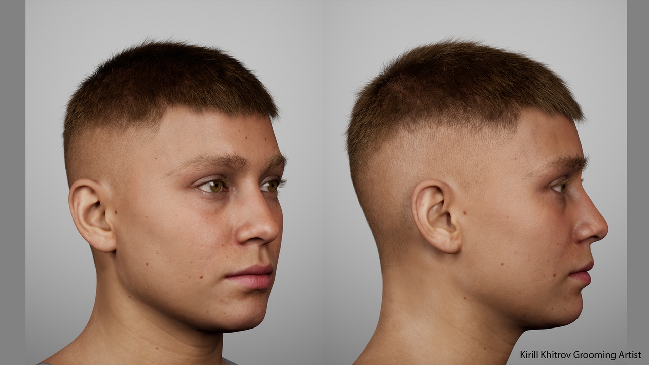 Media 1 for listing Textured Short Crew Cut Groom for MetaHuman