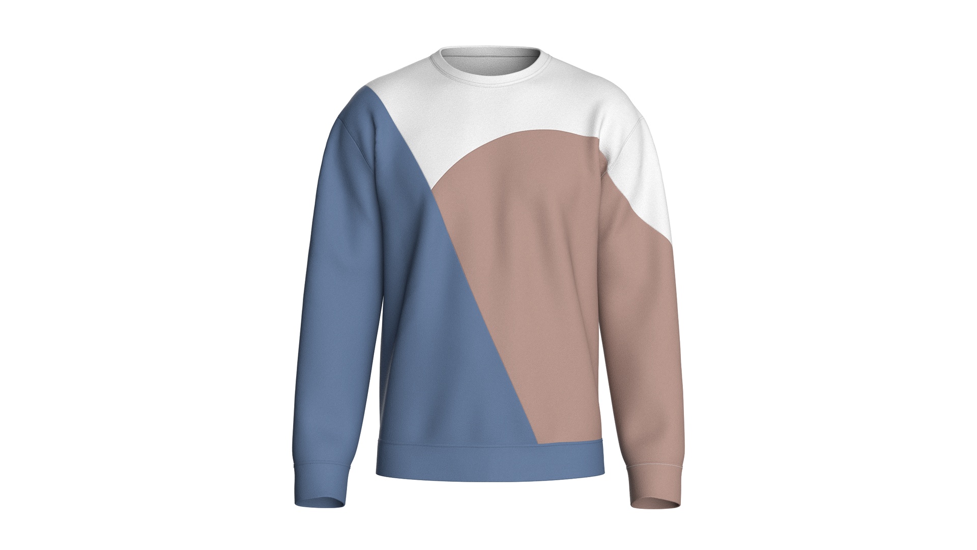 Media 1 for listing Men Color - Blocked Sweatshirt | High Poly