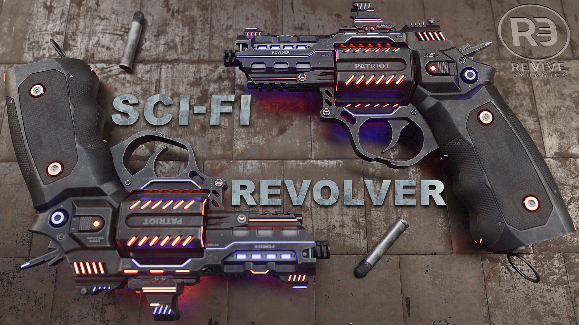 Sci-Fi Revolver | Sci-Fi Gun | Fab