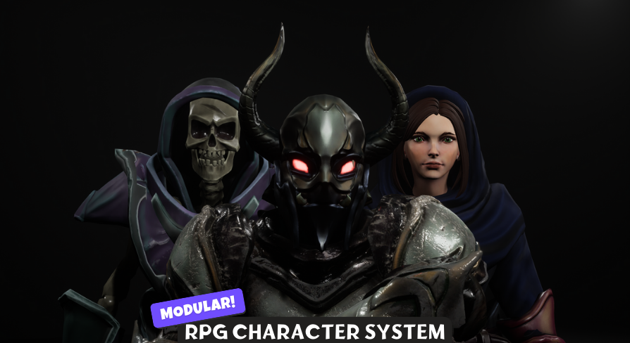 Modular Character System - Fantasy Character - RPG Character ...