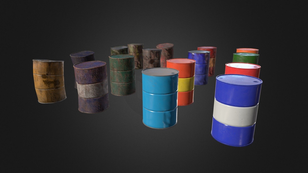 Media 1 for listing Metal Barrels - Set 1