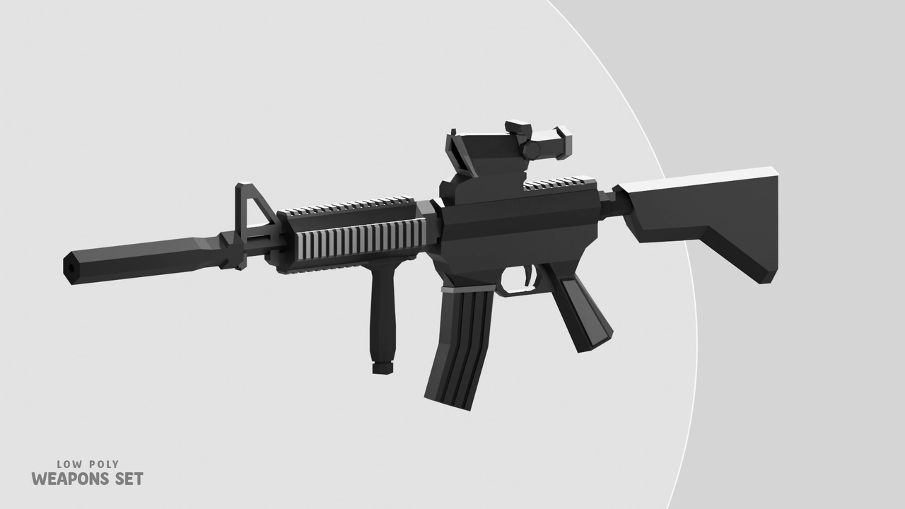 Media 1 for listing Low Poly Weapons Set