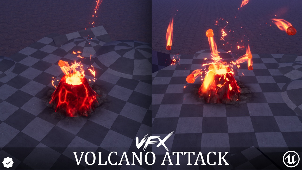 Media 1 for listing Mini Volcano Attack VFX