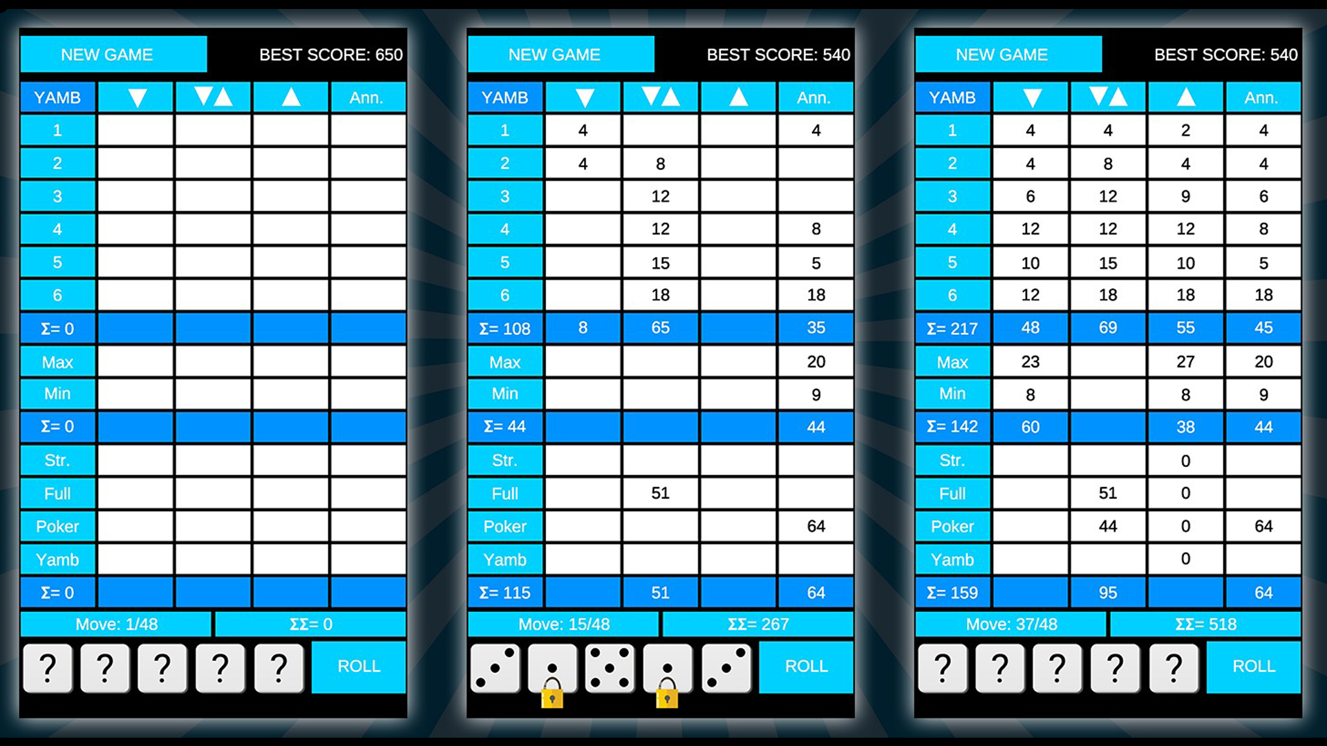 YAMB - good old dice puzzle game. | Fab