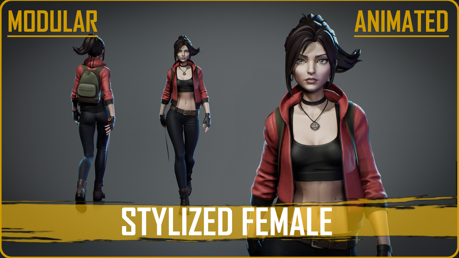 Stylized Modular Animation Modular Stylized Character | Fab