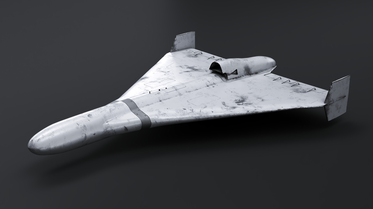 Media 1 for listing Aged White Geran-3 Shahed-238 Jet-Powered Kamikaze Drone