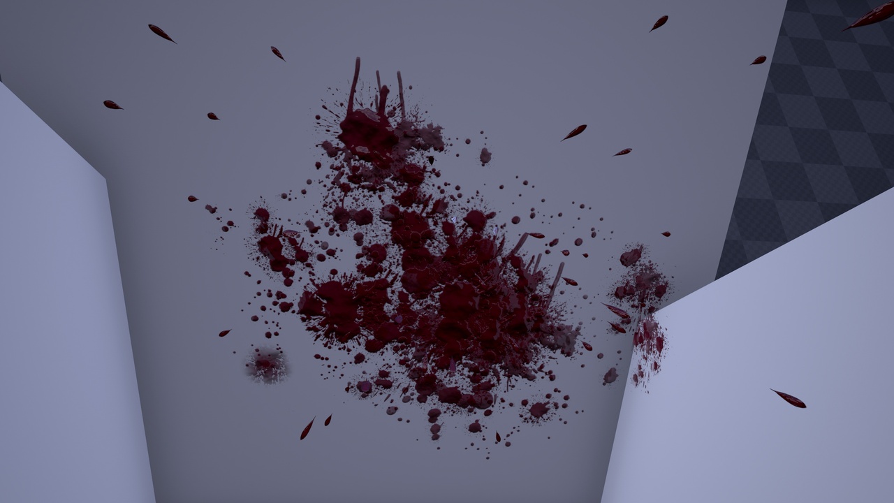商品 Blood Splatter Blueprint System 的媒体 1