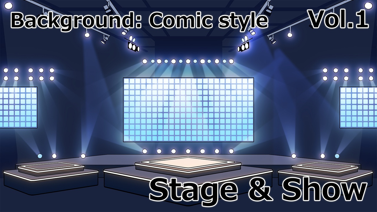Media 1 for listing Comic style BG Vol.1: Stage & show