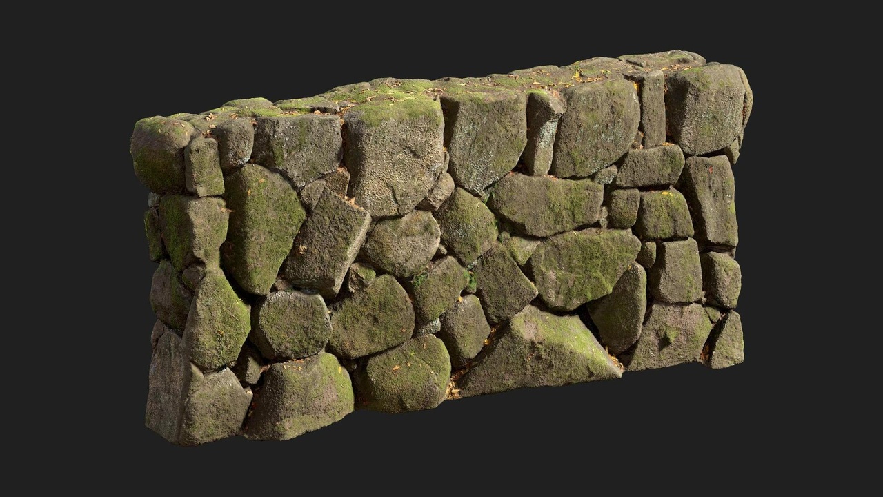 Media 1 for listing Japanese Mossy Stone Wall