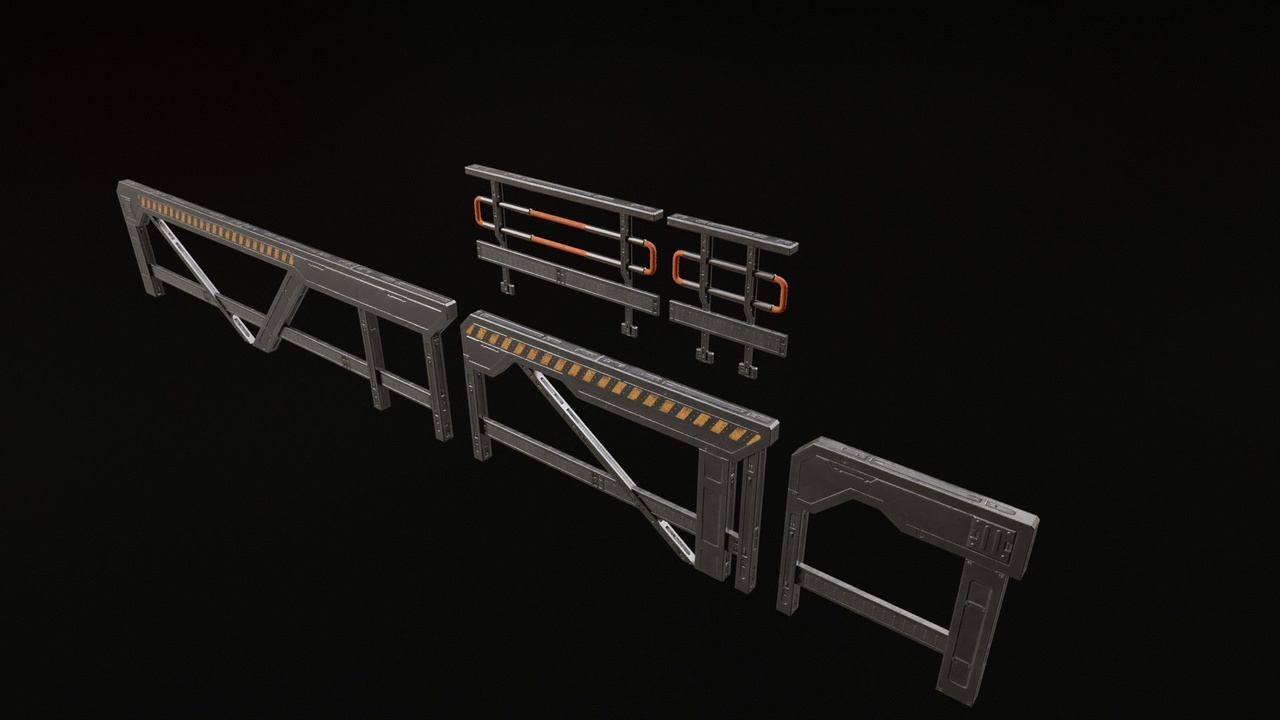 Media 1 for listing Sci-Fi Handrail,Guard bar,Armrest,Balustrade,Guardrail