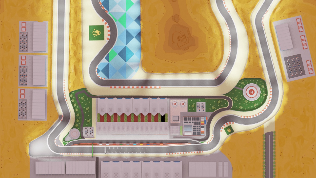 Media 1 for listing F1 Bahrain Track (lowpoly)