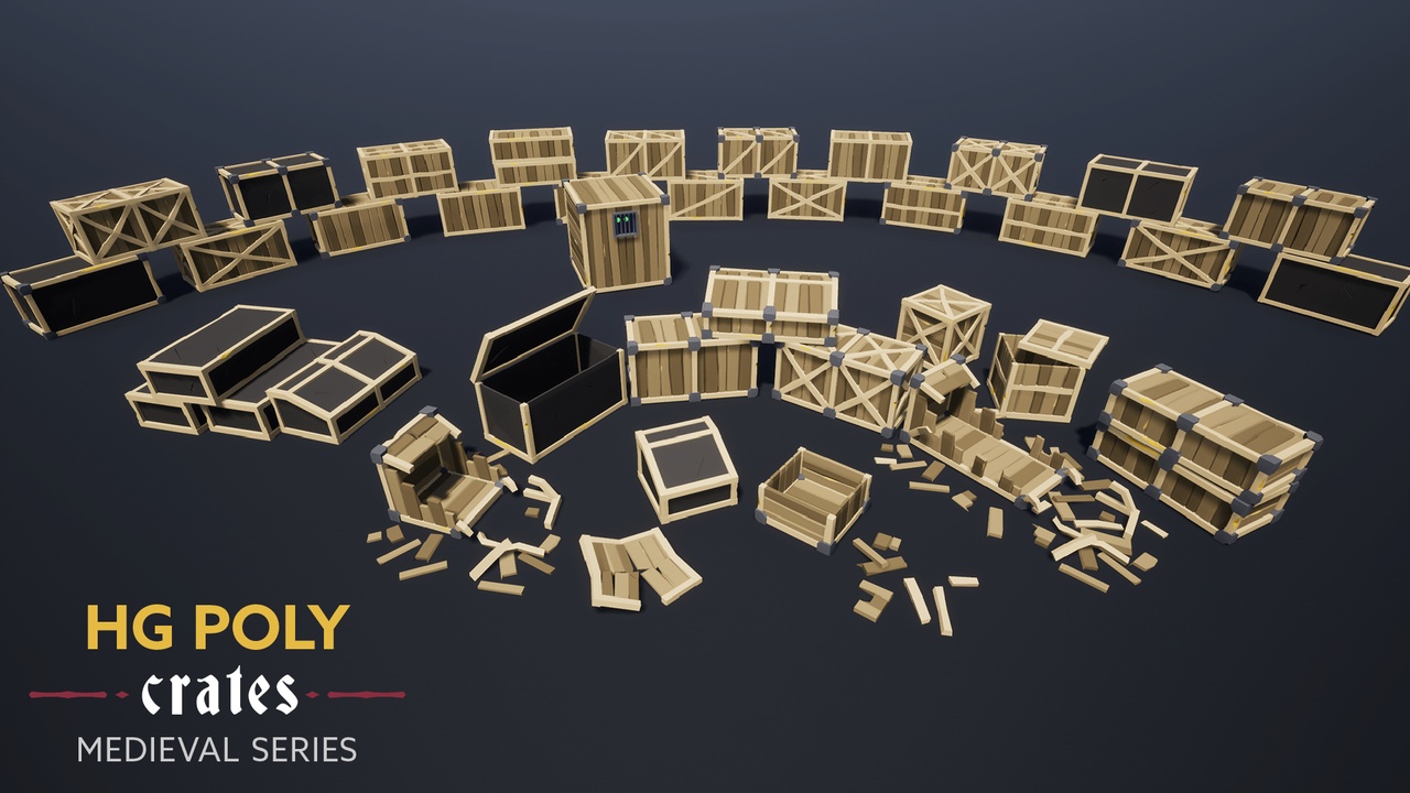 Media 1 for listing HG POLY - Crates