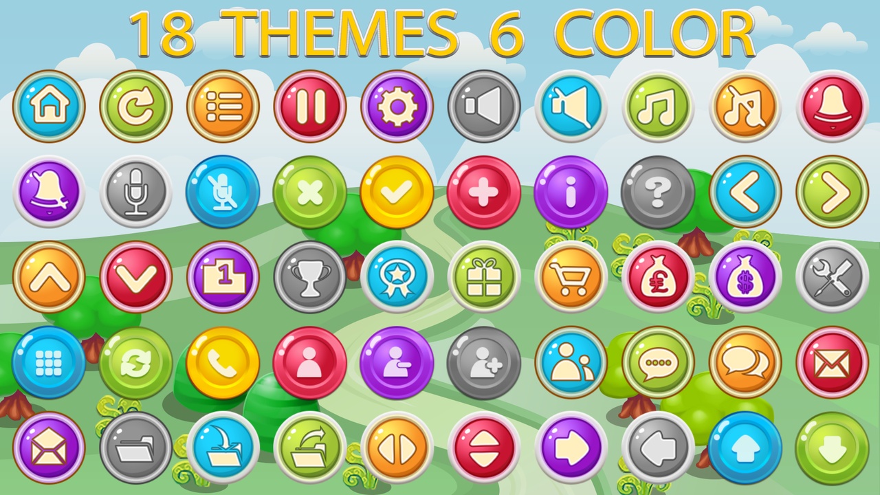 Media 1 for listing 3600 Cartoon Buttons