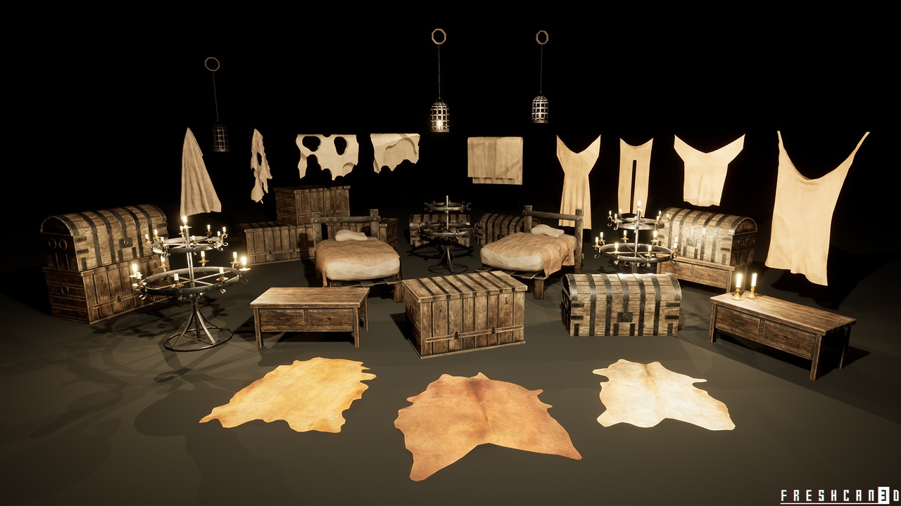Media 1 for listing Medieval Village Props Package